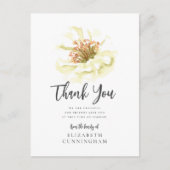 Carte Postale Mémorial botanique floral d'aquarelle moderne Merc (Devant)