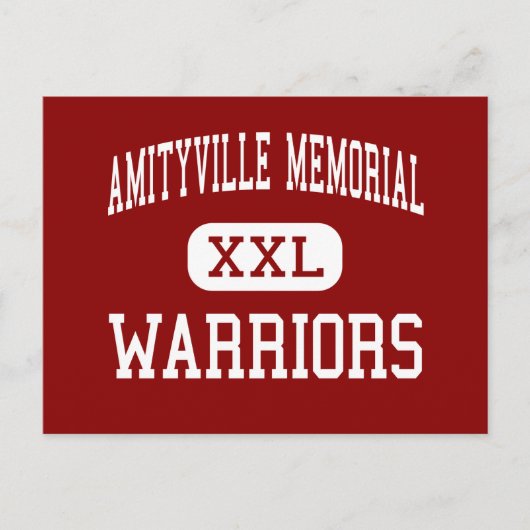 Carte Postale Mémorial d'Amityville - Guerriers - Haut - Amityvi (Devant)
