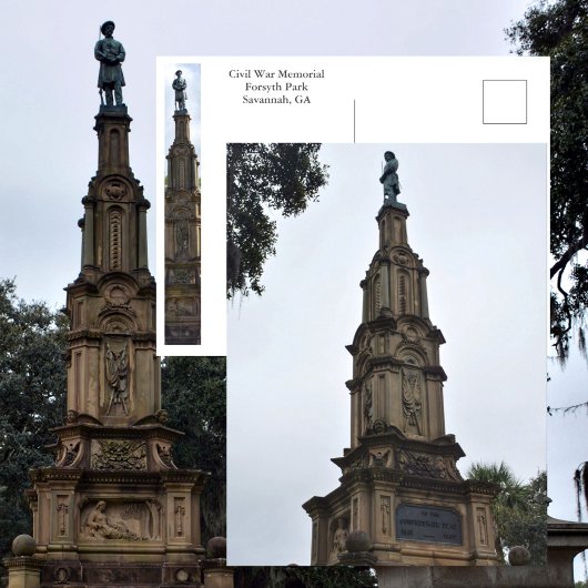 Carte Postale Mémorial de la guerre de Sécession du parc Forsyth