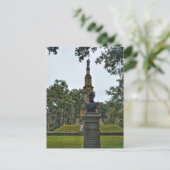 Carte Postale Mémorial de la guerre de Sécession Savannah GA pho (Debout devant)