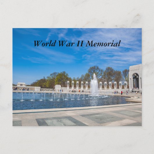 Carte Postale Mémorial de la Guerre mondiale (Devant)
