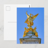 Carte Postale Mémorial de la Reine Victoria, Londres Royaume-Uni (Devant / Derrière)