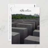 Carte Postale mémorial de l'holocauste (Devant / Derrière)