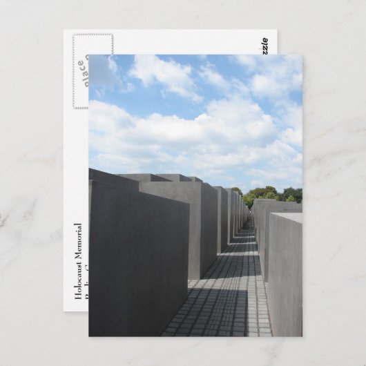 Carte Postale Mémorial de l'Holocauste (Devant / Derrière)