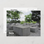 Carte Postale Mémorial de l'Holocauste de Berlin (Devant / Derrière)