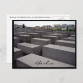 Carte Postale mémorial de l'holocauste europe (Devant / Derrière)