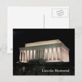 Carte Postale Mémorial de Lincoln (Devant / Derrière)