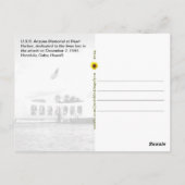 Carte Postale Mémorial de l'USS Arizona, Honolulu, HI (Dos)