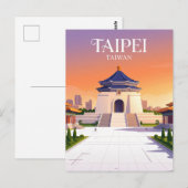 Carte Postale Mémorial de Tchang Kaï-chek Taïwan (Devant / Derrière)