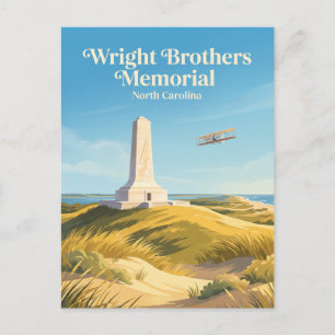 Carte Postale Mémorial des frères Wright à Kitty Hawk en Carolin