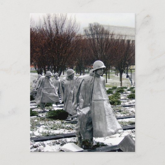 Carte Postale mémorial des soldats coréens (Devant)