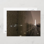 Carte Postale mémorial des vétérans du Vietnam (Devant / Derrière)