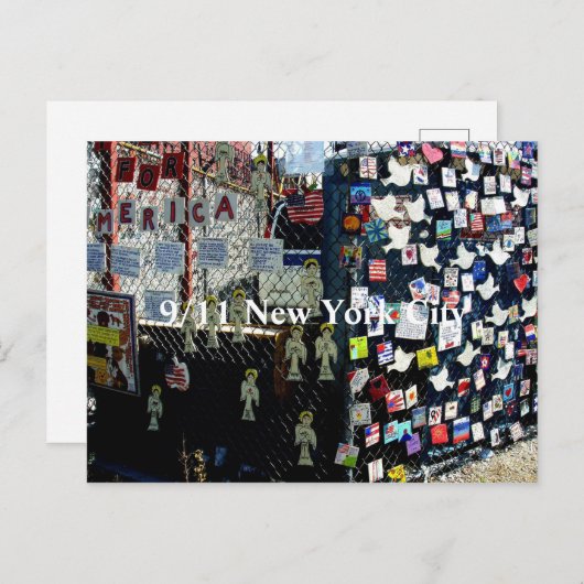 Carte Postale Mémorial du 9/11 (Devant / Derrière)