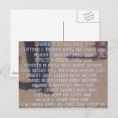 Carte Postale Mémorial du Vietnam (Devant / Derrière)