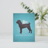 Carte Postale Mémorial et sympathie pour animaux de compagnie Sh (Debout devant)