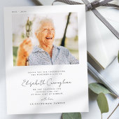 Carte Postale Mémorial Funérailles Élégant Simple Moderne Chic P