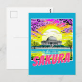 Carte Postale Mémorial Jefferson Fleur de Cerisier  (Devant / Derrière)