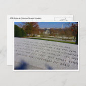 Carte Postale mémorial jfk arlington (Devant / Derrière)