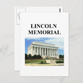 Carte Postale mémorial lincoln (Devant / Derrière)