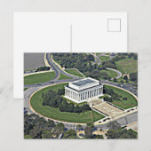 Carte Postale Mémorial Lincoln  (Devant / Derrière)