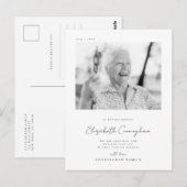 Carte Postale Mémorial Mémoire Affectueuse Élégante Simple Moder (Devant / Derrière)