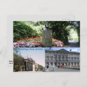 Carte Postale Mémorial Michael Collins, Salutations de Dublin (Devant / Derrière)