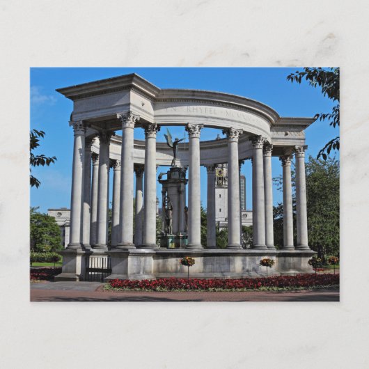 Carte Postale Mémorial national de guerre du pays de Galles Cath (Devant)