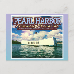 CARTE POSTALE MEMORIAL NATIONAL DE PEARL HARBOR - HONOLULU HAWAÏ