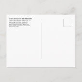 Carte Postale Mémorial national du mont Rushmore, neige hivernal (Dos)