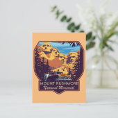 Carte Postale Mémorial national Mont Rushmore (Debout devant)