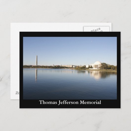 Carte Postale Mémorial Thomas Jefferson (Devant / Derrière)