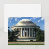 Carte Postale Mémorial Thomas Jefferson Monument de Washington (Devant / Derrière)