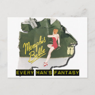 Carte Postale Memphis Belle Pin Up