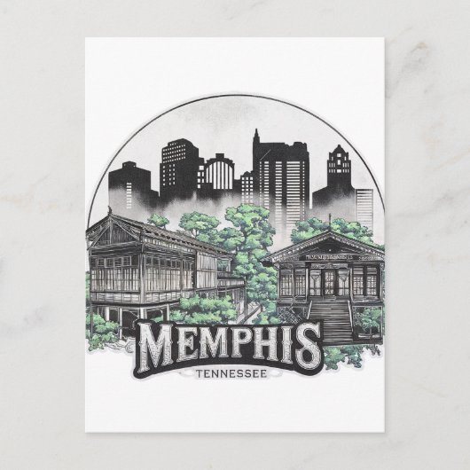 Carte Postale Memphis City Tennessee USA (Devant)