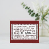 Carte Postale Memphis dans le brun (Debout devant)