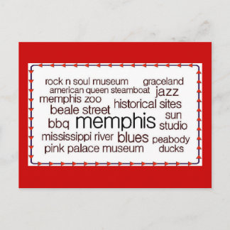 Carte Postale Memphis en Brown