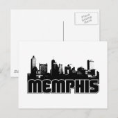Carte Postale Memphis Skyline (Devant / Derrière)