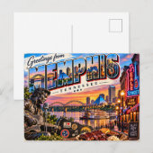 Carte Postale Memphis Tennessee (Devant / Derrière)