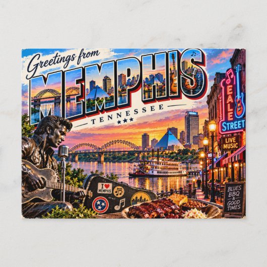 Carte Postale Memphis Tennessee (Devant)