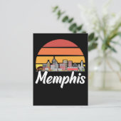 Carte Postale Memphis Tennessee Retro City Skyline (Debout devant)