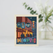 Carte Postale Memphis, TN | Beale Street Neon (Debout devant)