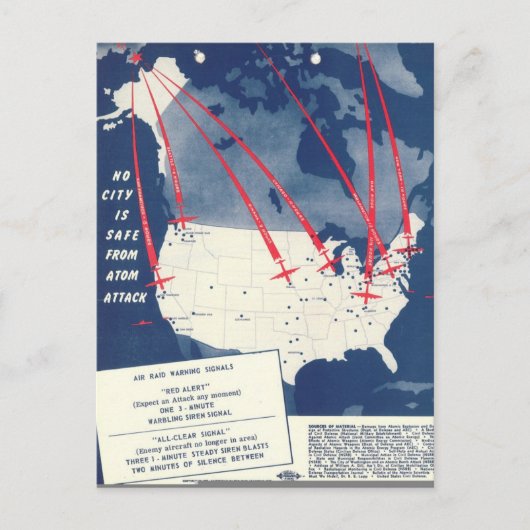 Carte Postale Menace atomique russe (Devant)