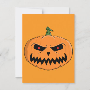 Carte Postale Menacer Jack O'Lantern Halloween
