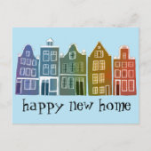 Carte Postale Ménages mignons Amsterdam Voyage Coloré (Devant)