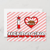Carte Postale Mendocino, CA (Devant / Derrière)