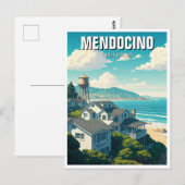 Carte Postale Mendocino California Travel (Devant / Derrière)
