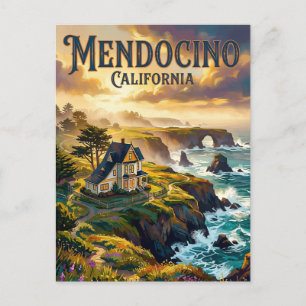 Carte Postale Mendocino Californie