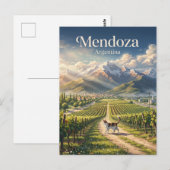 Carte Postale Mendoza Argentine (Devant / Derrière)