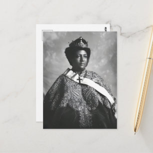 Carte Postale Menen Asfaw Reine d'Afrique Impératrice Selassie I