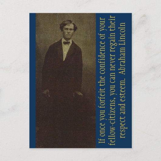 Carte Postale Mener avec respect et respect (Devant)